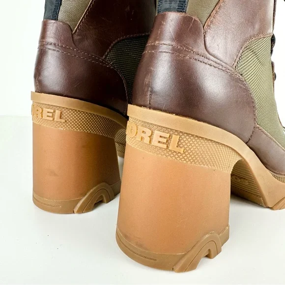 SOREL Brex Heel Lace-Up Waterproof Bootie Tan Size 8.5 - Picture 10 of 16